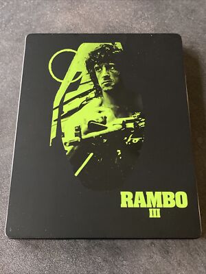 RAMBO III BLURAY + DVD STEELBOOK ZAVVI UK SYLVESTER STALLONE VF