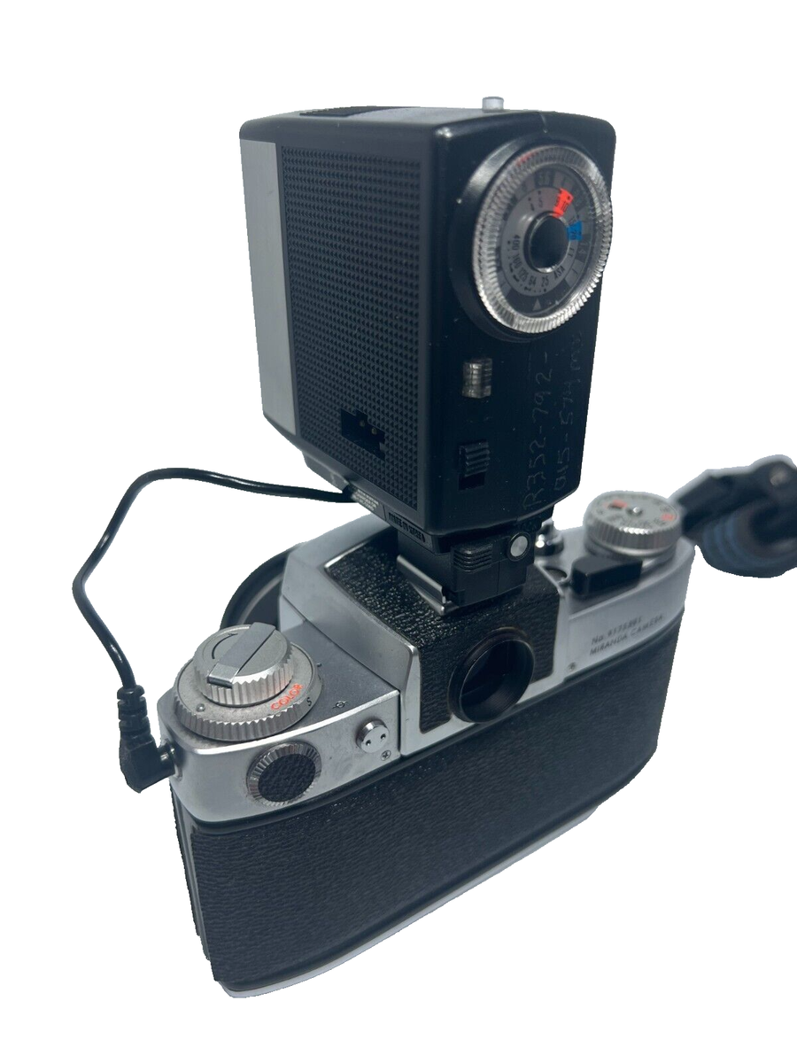 Vintage Miranda Auto Sensorex EE 50mm Film Camera, Case, Flash | eBay