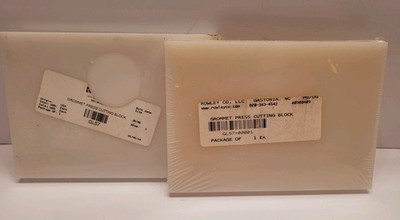 Brand New Grommet Press Plates Hand Cutting Block Eyelets Set of 2 