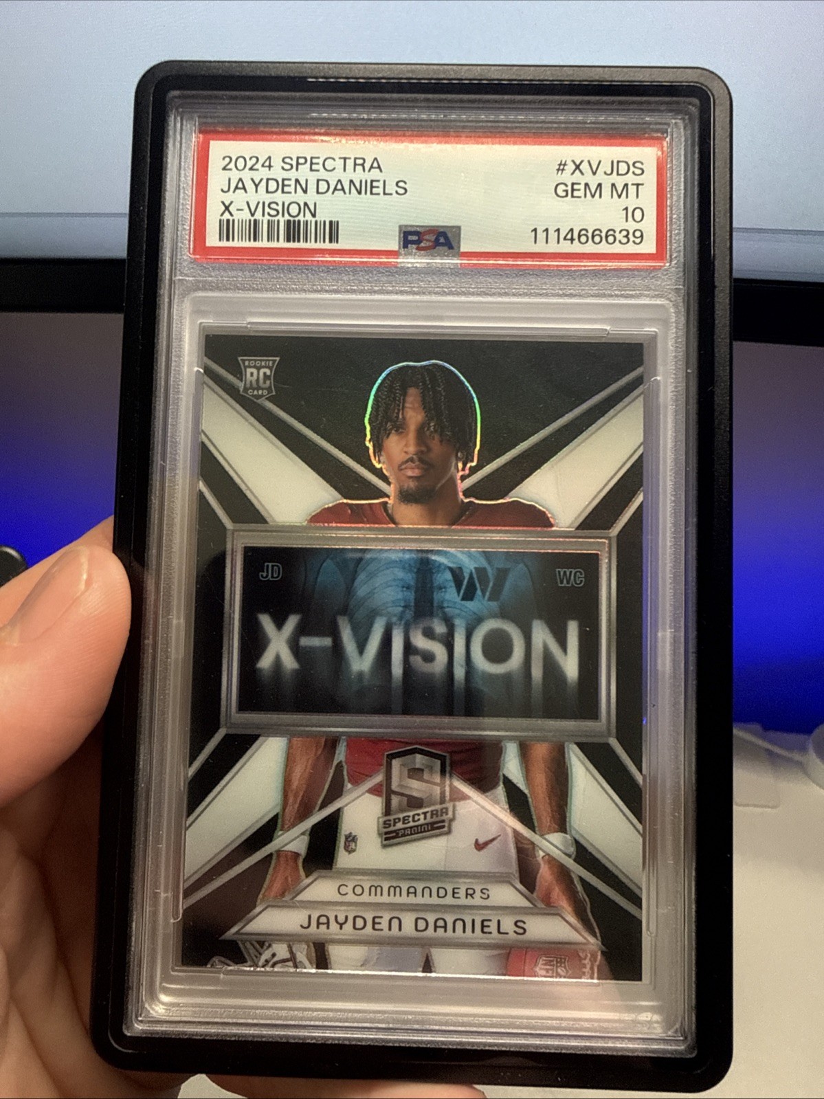 Jayden Daniels Panini Spectra X-Vision #XVJDS Base