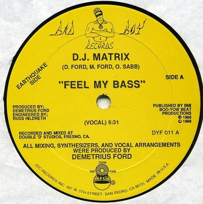 DJ Matrix - Feel My Bass (12'') (G+)