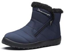 Winterstiefel Damen Warm gefütterte Winterschuhe Schneestiefel Winter Schlupf...