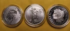 Lot of 3 - 1 oz 999 fine silver rounds