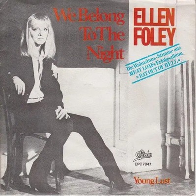 Ellen Foley We Belong To The Night Vinyl Single 7inch NEAR MINT Epic