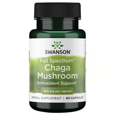 Swanson Full Spectrum Chaga Mushroom 400 mg 60 Capsules