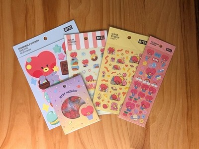 [Monopoly] Authentic BT21 Tata sticker set of 5 for diary journal (UK dispatch)