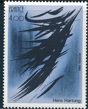 France 1980 - French art by Hans Hartung - MNH