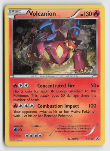 Pokemon TCG Volcanion XY164 Holo Promo XY Promo LP