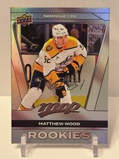 2025-26 Upper Deck MVP Silver Collection MATTHEW WOOD Rookies Silver Script #262