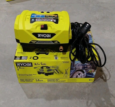 #ad RYOBI RY14AM12 1.8 GPM 1200 PSI Automotive High Flow Pressure Washer FOR PARTS $99.99