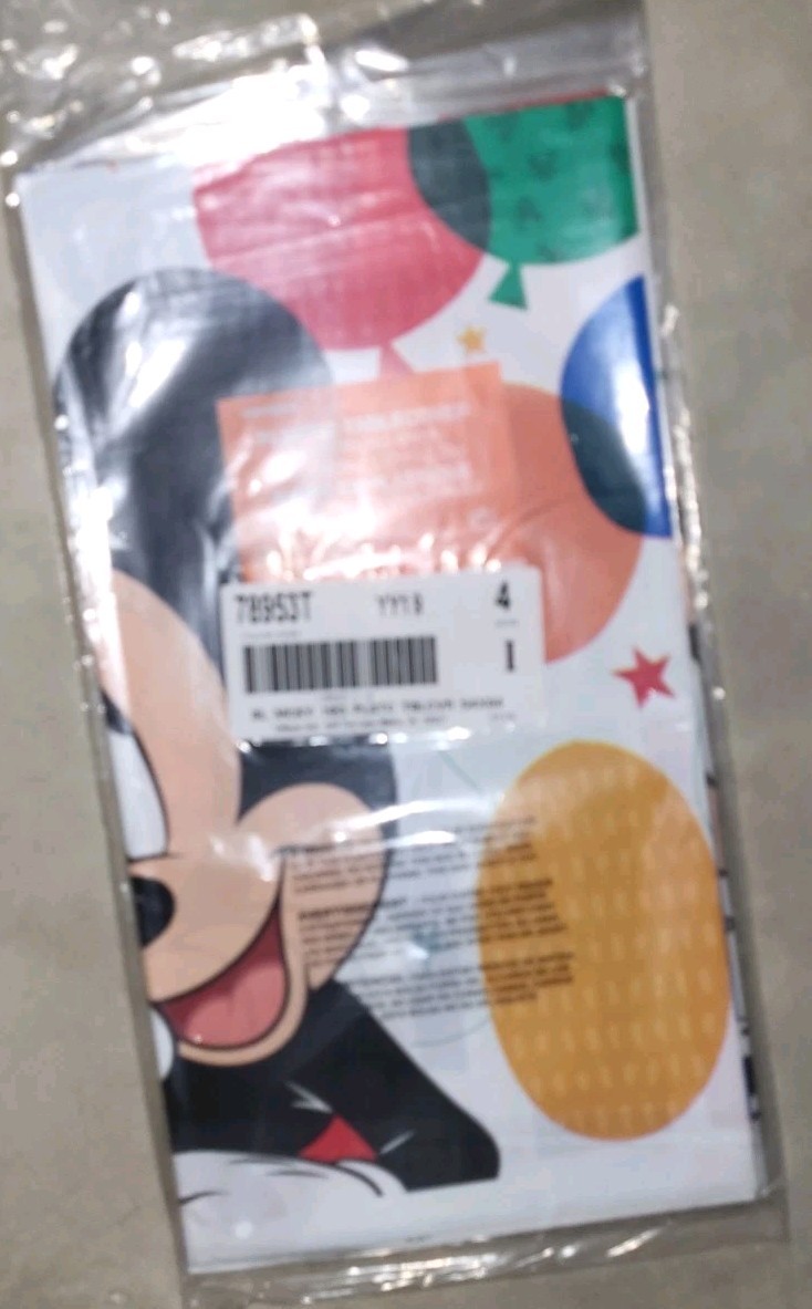 Baby Mickey Mouse Birthday Plastic Table Cover Baby Party 54&rdquo; X 84&rdquo;