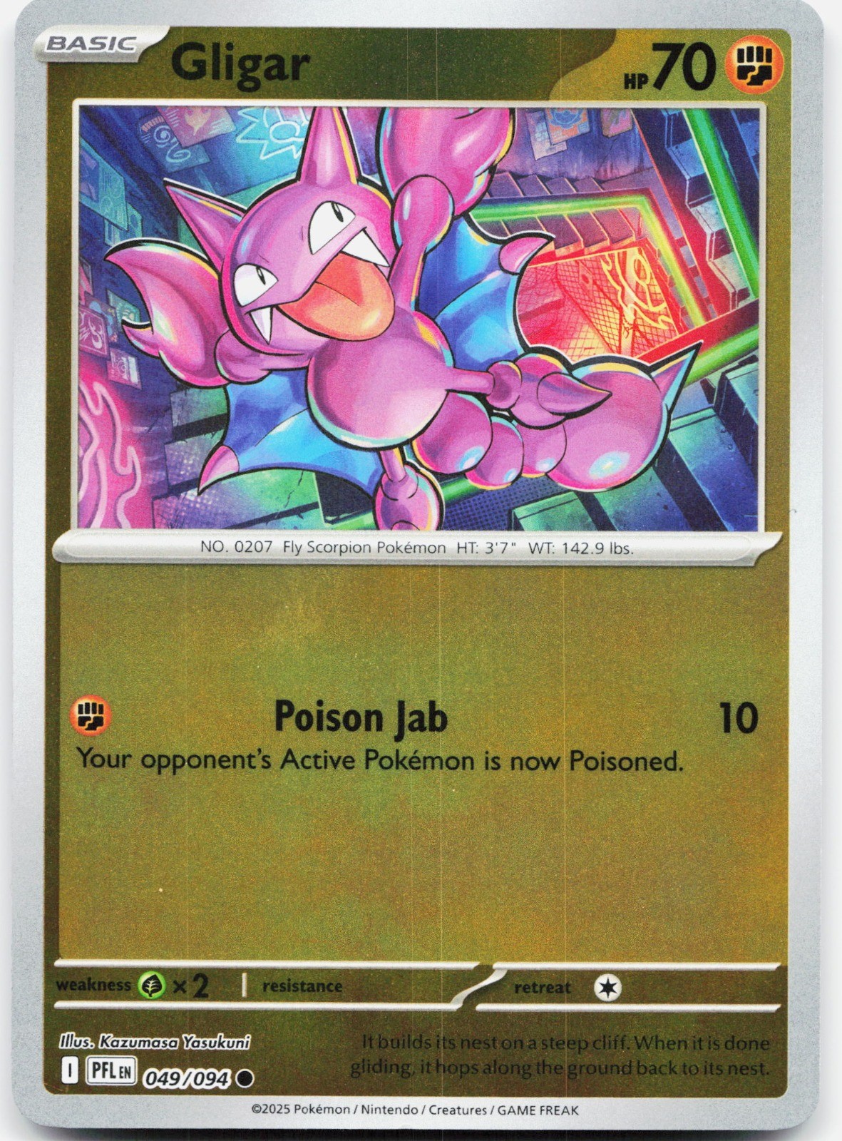 Gligar Common ME02: Phantasmal Flames 049/094 NM