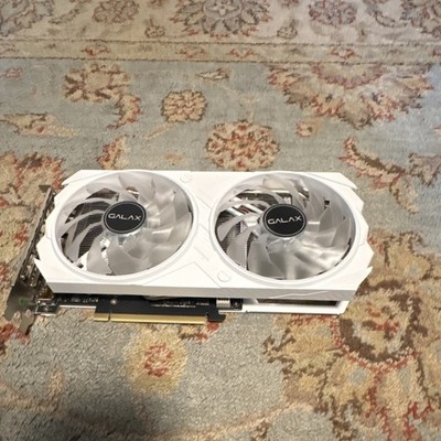 GALAX NVIDIA GeForce RTX White Graphics Card HDMI PCIe Multi Monitor Support