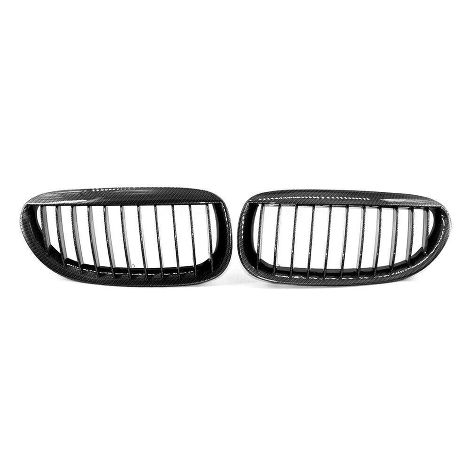 Pair Front Kidney Bumper Grille Fits For BMW E63 E64 650i M6 2004-2010 - Изображение 2 из 4