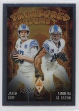 2024 Panini Phoenix Treasured Tandems Jared Goff Amon-Ra St Brown #TT-DET 1hs9