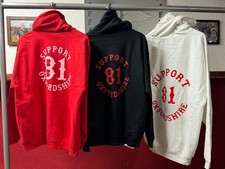 SUPPORT OXFORDSHIRE 81 HOODY WHITE 3XL SALE SALE