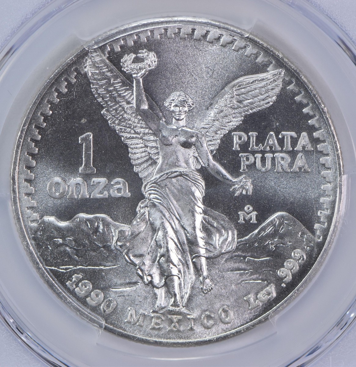 1990 Mo Mexico 1 Onza Silver Libertad MS67 PCGS Blue Label | eBay