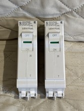 NEW NO BOX LEVITON LB120-T 20 AMP CIRCUIT BREAKERS LOT OF 2 SHIPS FREE