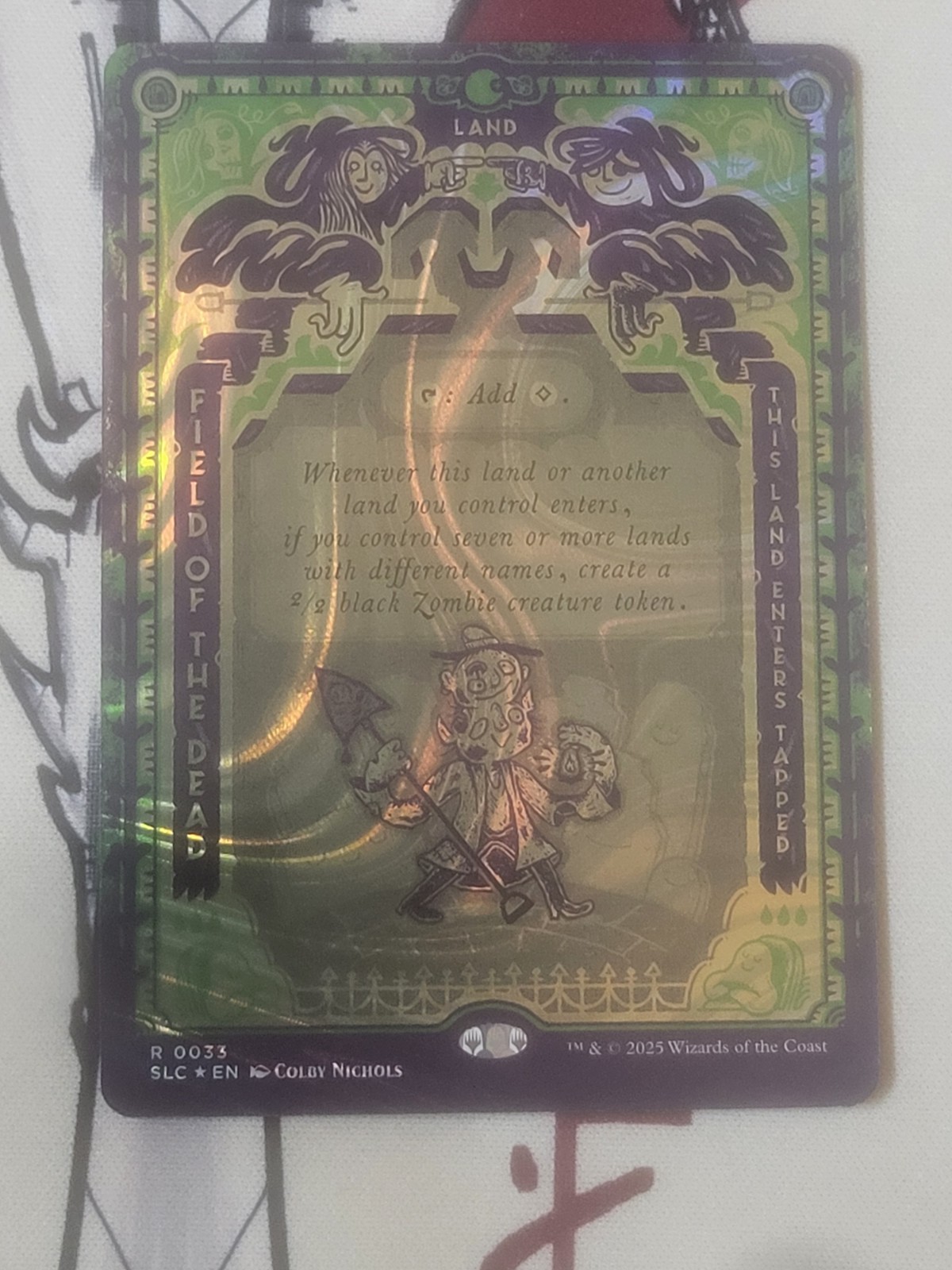 Field Of The Dead Halo Foil Secret Lair Encyclopedia of Magic MtG