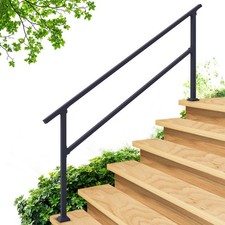 CR Fence Rail Handrails for Outdoor Steps Indoor Stair Railing Kit, 5-6 S...