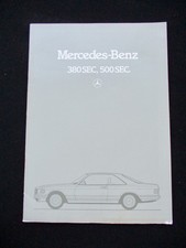 Mercedes W C 126 380  500 SEC 12/81 32S A4 PROSPEKT Deutsch brochure 1132