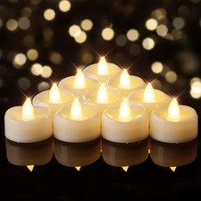 Flameless Candles, 12/24/50/100/150 Pack Tea Lights Battery Operated