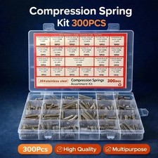 Compression Springs Assortment Kit, 300PCS 304 Stainless Steel Small Spring Set