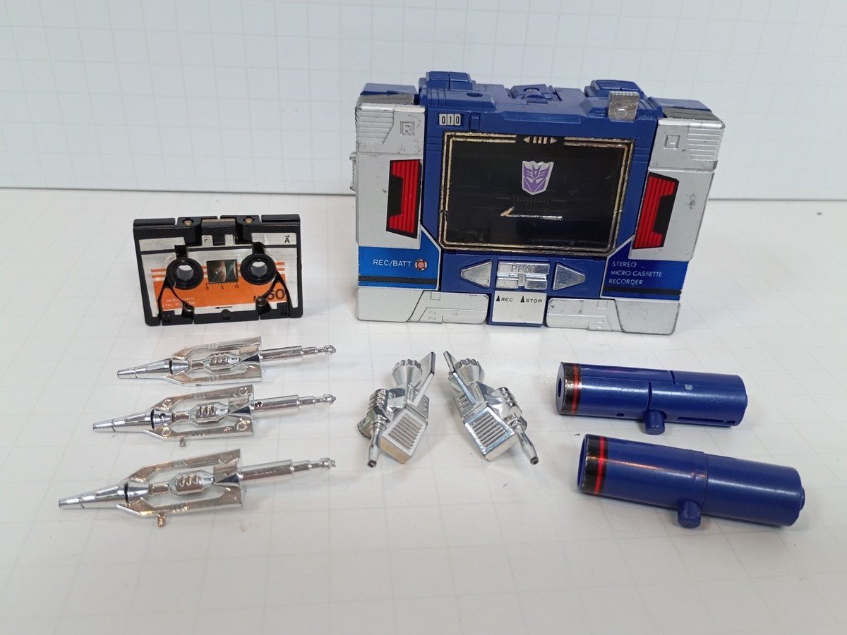 当時物 G1トランスフォーマー サウンドウェーブ カセット Transformers G1 Vintage Cassette Player Soundwave Buzzsaw 100