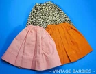 (3) Vintage Barbie Doll Fashion PAK Skirts Excellent ~ 1960's