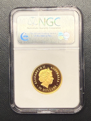 Australia 2008P 1/2 oz Gold $50 NGC GEM PROOF Discover Australia