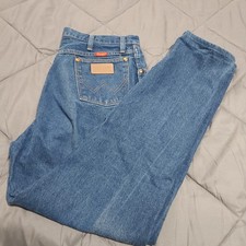 Vintage Wrangler 12MWZG High Waisted Jeans Made in USA Blue Denim 19/20 x 34