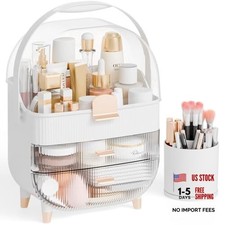 Yieach Countertop Makeup Organizer With Lid,L...