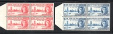 St. VINCENT:  1946 VICTORY OMNIBUS SET, MNH,  IN BLKS OF FOUR.