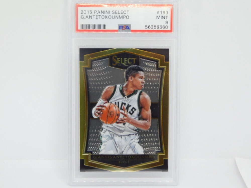 2015-16 Panini Select #193 Giannis Antetokounmpo Milwaukee Bucks PSA 9 MINT
