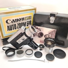 Canon Auto Zoom 518 Super 8 Camera, 8mm Movie Camera Accessories WORKING