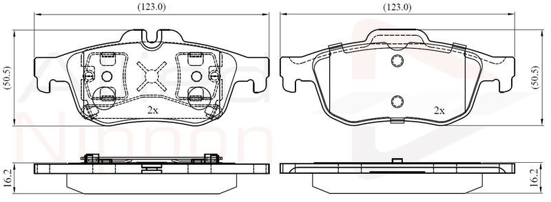 Brake Pad Set For Disc Rear Fits Renault Latitude ALLIED NIPPON ADB02425