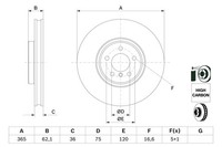 2X Bosch 0 986 479 635 Bremsscheibe FüR BMW