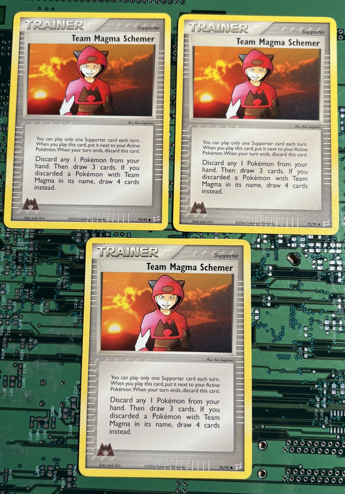 Team Magma  Schemer 70/95 Ex Team Magma vs Team Aqua Pokemon Card Trainer 3
