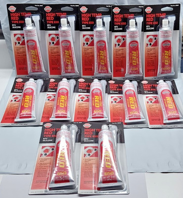 Silicone High Temperature RED RTV Gasket Maker 65309 USA Pack of 12