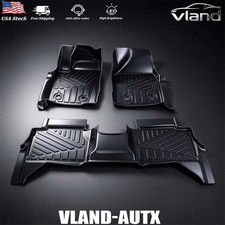 Floor Mats For 2016-2023 Toyota Tacoma Double Cab All Weather 3d Tpe Liners 3pcs