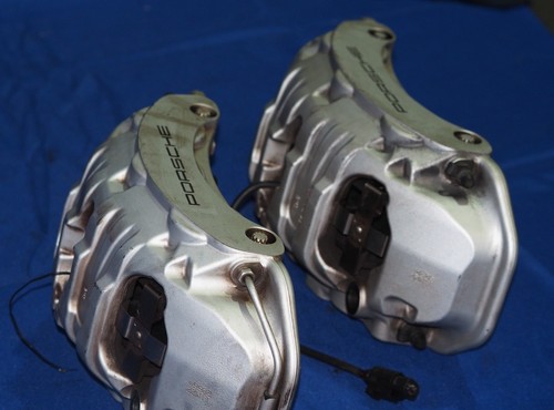 2010-2016 Porsche Panamera 6 Piston Brembo Front Brake Caliper Pair EO 7PP615123 - Picture 9 of 16