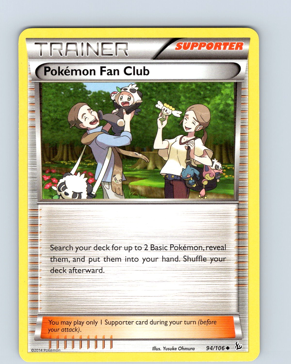 Pokemon Pokemon Fan Club XY Flashfire 94/106 Regular Uncommon Card LP-NM