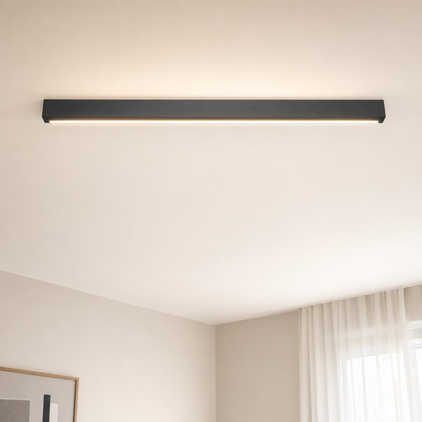Wandlampe Wandleuchte AußEnlampe Fassadenleuchte LED Anthrazit Alu L 141 Cm-image