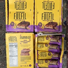 (48) FULFIL Protein Snack Bars, Chocolate Peanut Caramel, 1.94 oz Each, BB 12/25