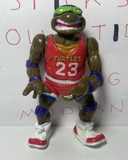 Slam Dunkin’ Don Donatello  1991 TMNT Vintage Action Figure Collectible E3 051Z