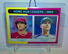 SHOHEI OHTANI - MATT OLSON  2024 TOPPS HERITAGE HOME RUN LEADERS #307