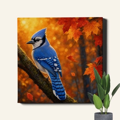 blue_jay_autumn_forest_bokeh