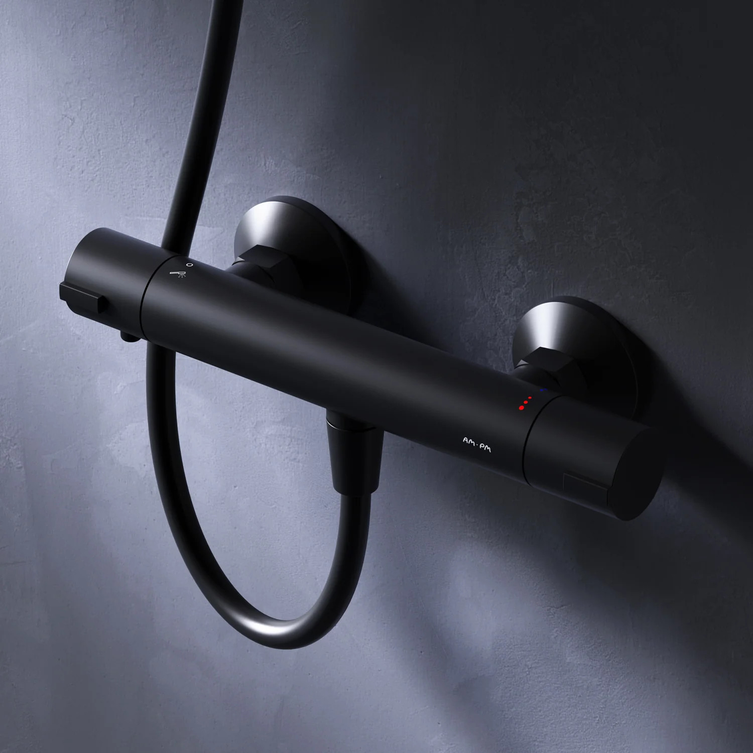 AM.PM Play Mitigeur douche thermostatique noir mat 38°C F8Y40022
