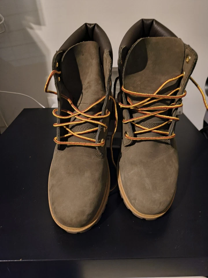 Timberland Botas Impermeables Premium 6 Pulgadas - “Nobuck Verde Oscuro” Foto 4 de 4