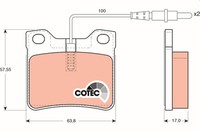 TRW Bremsbelagsatz Scheibenbremse Cotec GDB1289 FüR Mercedes Klasse 638 Vito Bus